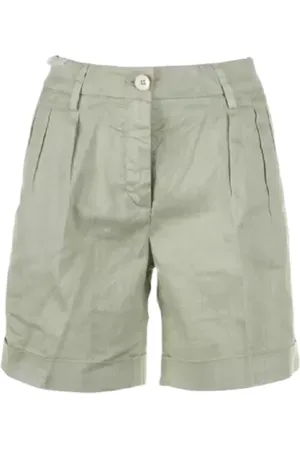 RE-HASH Damen, Shorts, Grün, W32Größe: