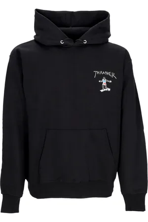 Thrasher Herren, Sweatshirts & Hoodies, Schwarzk, SGröße: