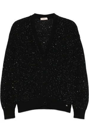HERNO Damen, Strickwaren, Schwarzk, MGröße: