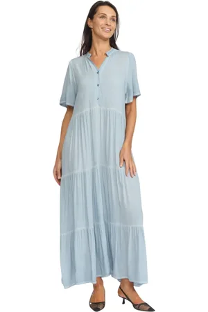 2-Biz Damen, Kleider, Blau, 2XLGröße: