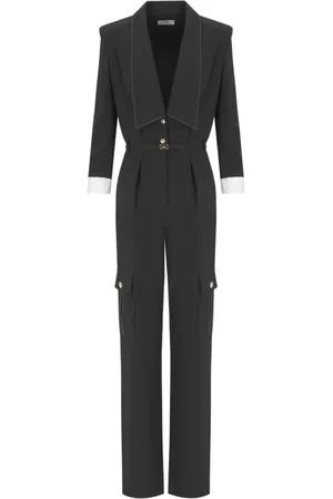 Elisabetta Franchi Damen, Jumpsuits & Playsuits, Schwarzk, XSGröße: