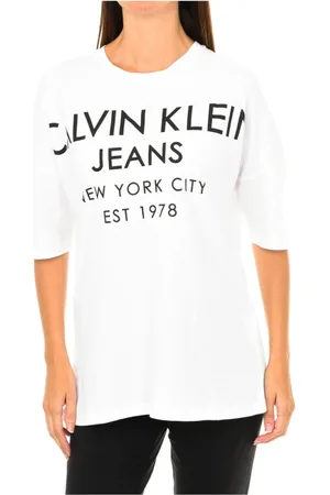 Calvin Klein Damen, Oberteile, Weiß, SGröße: