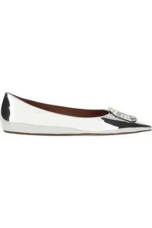 Amina Muaddi Damen, Schuhe, Grau, 36 EUGröße: