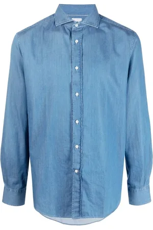 Brunello Cucinelli Herren, Shirts, Blau, XLGröße: