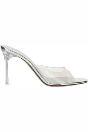 Amina Muaddi Damen, Schuhe, Grau, 37 1/2 EUGröße: