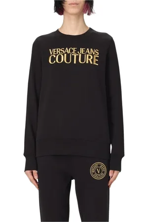 VERSACE Damen, Sweatshirts & Hoodies, Schwarzk, SGröße: