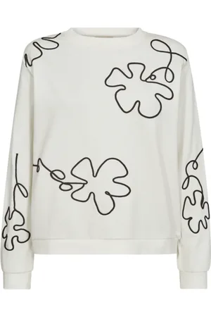 Freequent Damen, Sweatshirts & Hoodies, Weiß, LGröße: