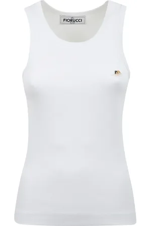 Fiorucci Damen, Oberteile, Weiß, LGröße: