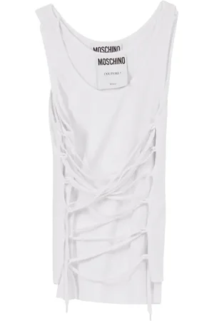 Moschino Damen, Oberteile, Weiß, SGröße: