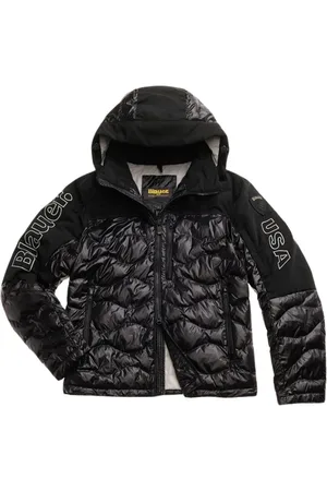 Blauer Herren, Jacken, Schwarzk, XLGröße: