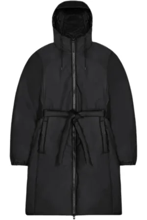 Rains Damen, Mäntel, Schwarzk, SGröße: