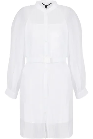 Armani Exchange Damen, Kleider, Weiß, 4XSGröße: