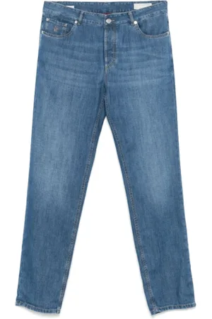 Brunello Cucinelli Herren, Jeans, Blau, 2XLGröße: