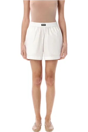 ROTATE Damen, Shorts, Weiß, MGröße: