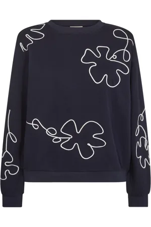 Freequent Damen, Sweatshirts & Hoodies, Blau, LGröße: