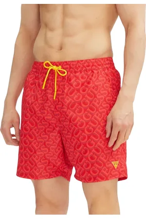 Guess Herren, Bademode, Rot, MGröße: