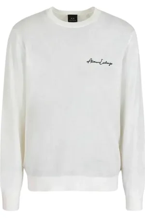 Armani Exchange Herren, Sweatshirts & Hoodies, Weiß, LGröße: