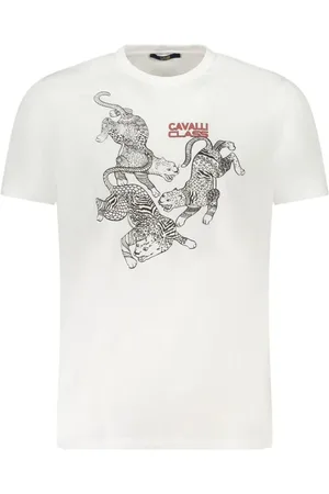 Roberto Cavalli Herren, Oberteile, Weiß, MGröße: