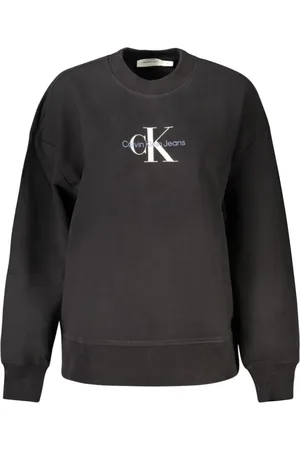 Calvin Klein Damen, Sweatshirts & Hoodies, Schwarzk, MGröße: