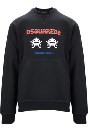 Dsquared2 Herren, Sweatshirts & Hoodies, Schwarzk, SGröße: