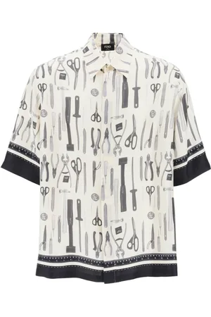 Fendi Herren, Shirts, Weiß, LGröße: