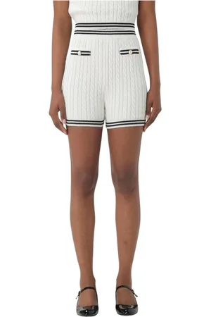 Alessandra Rich Damen, Shorts, Weiß, SGröße: