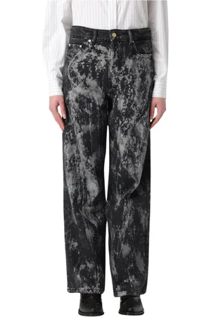 Ganni Damen, Jeans, Schwarzk, W29Größe: