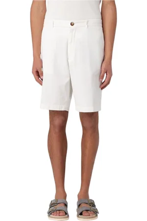 Brunello Cucinelli Herren, Shorts, Weiß, SGröße: