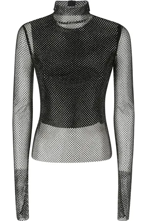 Sportmax Damen, Oberteile, Schwarzk, MGröße: