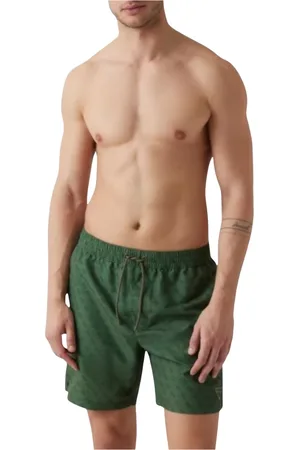 Guess Herren, Bademode, Grün, LGröße: