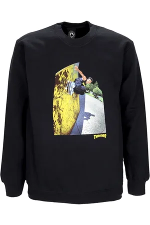 Thrasher Herren, Sweatshirts & Hoodies, Schwarzk, LGröße: