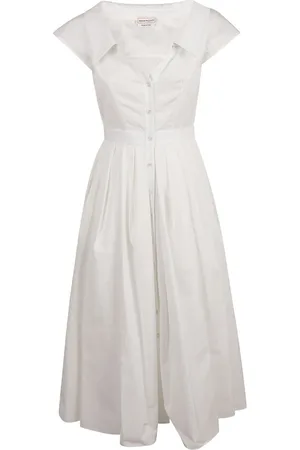 Alexander McQueen Damen, Kleider, Weiß, 2XSGröße: