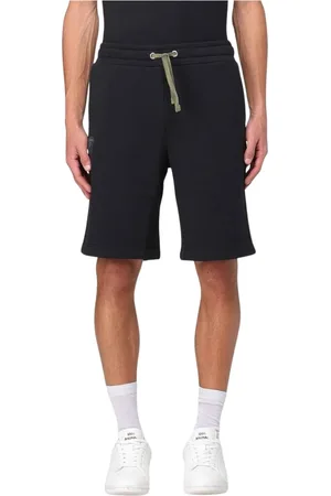 Blauer Herren, Shorts, Schwarzk, MGröße: