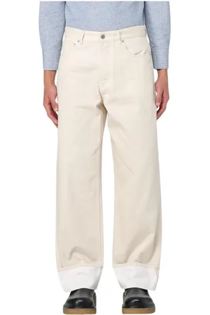 Bottega Veneta Herren, Jeans, Weiß, LGröße: