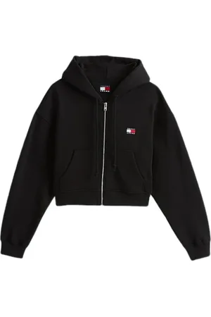 Tommy Hilfiger Damen, Sweatshirts & Hoodies, Schwarzk, LGröße: