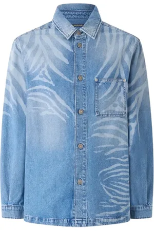 Roberto Cavalli Herren, Shirts, Blau, MGröße: