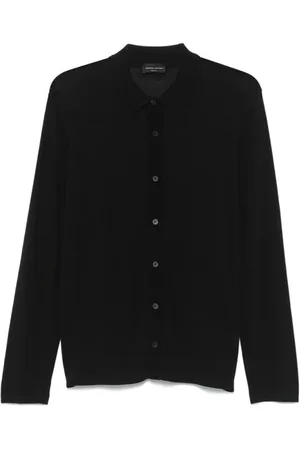 Roberto Collina Herren, Strickwaren, Schwarzk, MGröße:
