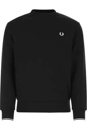 Fred Perry Herren, Sweatshirts & Hoodies, Schwarzk, SGröße: