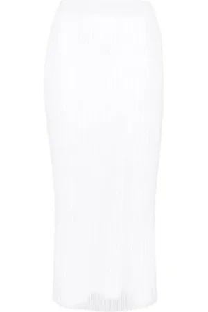 Sportmax Damen, Röcke, Weiß, XSGröße: