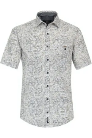 Casa Moda Herren, Shirts, Weiß, MGröße:
