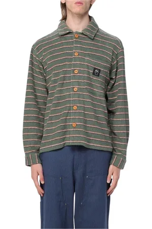 Brain Dead Herren, Shirts, Grün, LGröße: