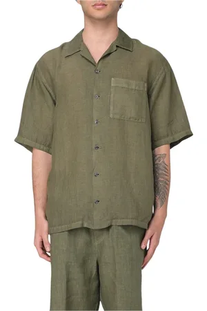120% Lino Herren, Shirts, Grün, MGröße: