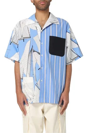 Msgm Herren, Shirts, Mehrfarbig, LGröße: