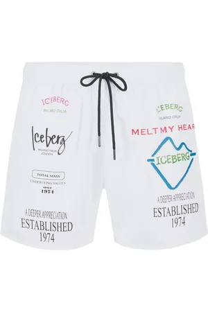 Iceberg Herren, Bademode, Weiß, 2XLGröße: