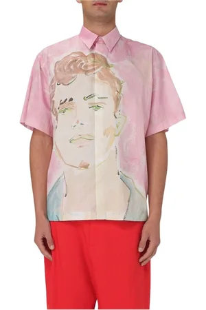 Msgm Herren, Shirts, Rosa, LGröße: