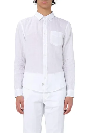 Blauer Herren, Shirts, Weiß, MGröße: