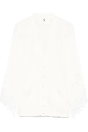 ERMANNO SCERVINO Damen, Strickwaren, Weiß, MGröße: