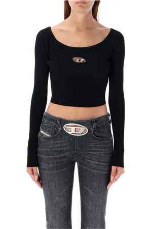 Diesel Damen, Oberteile, Schwarzk, MGröße: