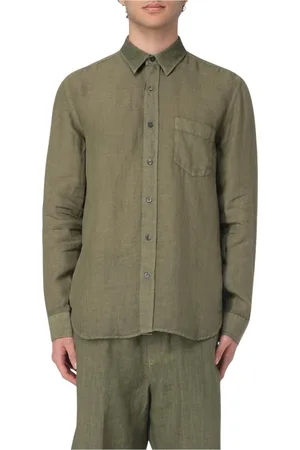 120% Lino Herren, Shirts, Grün, SGröße: