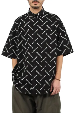 Balenciaga Herren, Shirts, Schwarzk, MGröße: